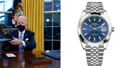 biden inauguration watch rolex|Watch Spotting President Joe Biden Wearing A Rolex Datejust.